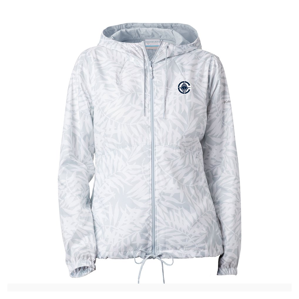 LA Clippers Columbia Women's Flash Forward Full-Zip Windbreaker Jacket - White